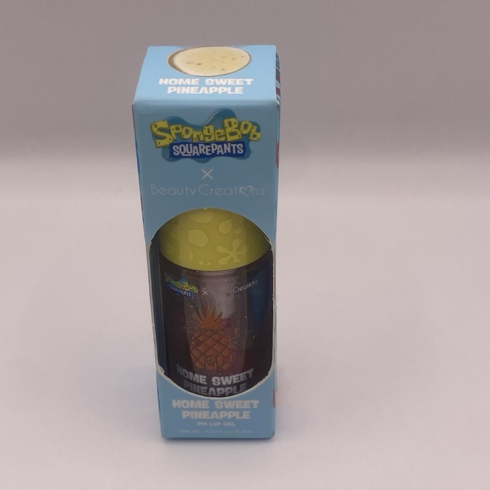 SpongeBob X Beauty Creations Home Sweet Pineapple PH Lip Oil Lipgloss NIB - Picture 5 of 10